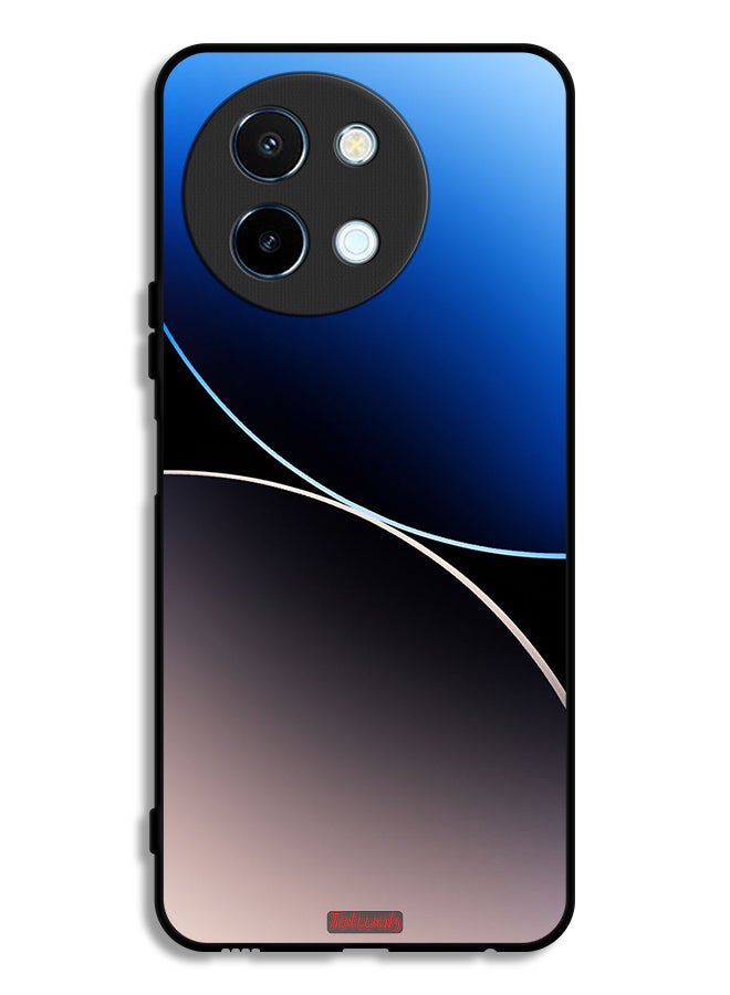 Tolwak Vivo Y38 5G Protective Case Cover Curve Lines Pattern - Image 1