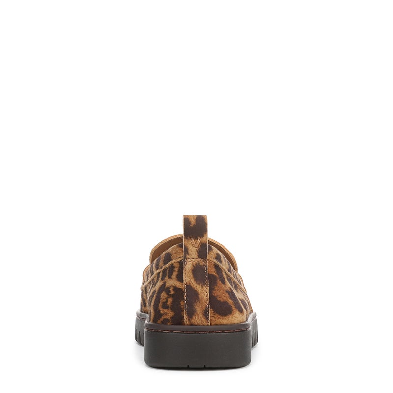 Vionic Womens Uptown Loafer Tan Leopard Suede - Image 3