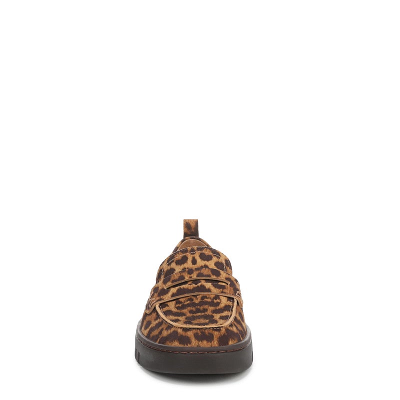Vionic Womens Uptown Loafer Tan Leopard Suede - Image 2
