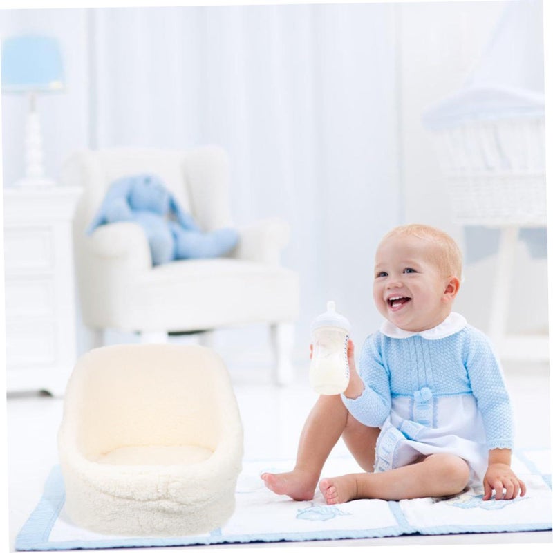 Baby Photography Sofa Chair Prop Beige Comfortable Safe Newborn Infant Photo Sessions - Image 5