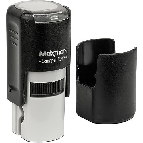 MaxMark Round Self Inking Halloween Stamp - Ghost - Black Ink - Image 2