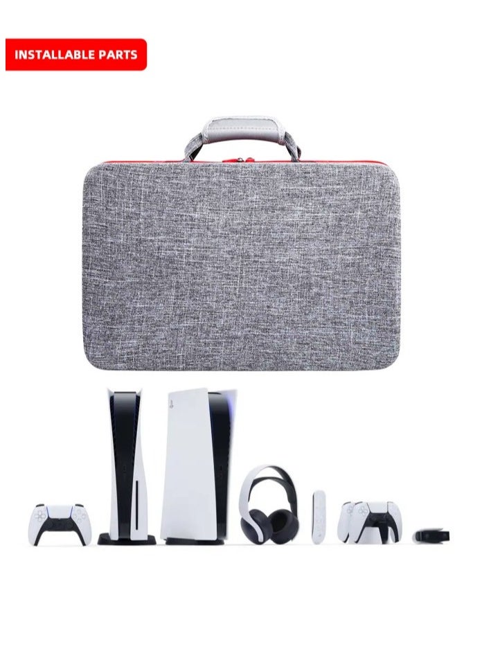 GUDOO - Carrying Case for PS5, EVA Travel Case Bag Compatible Playstation 5 Console Digital Edition Storage Bag, Adjustable Handle Bag for PS5 with Strap - Image 1