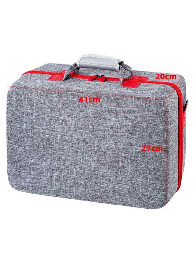 GUDOO - Carrying Case for PS5, EVA Travel Case Bag Compatible Playstation 5 Console Digital Edition Storage Bag, Adjustable Handle Bag for PS5 with Strap - Image 1