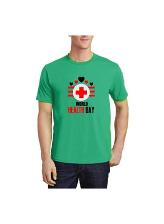 Men's World Health Day T-Shirt-100% Cotton Fabric|Short Sleeve Tshirt|Round Neck Tshirt For Mens|Ideal For World Health Day Celebrations - pzsku/Z98D785C3D4324879D224Z/45/_/1739957908/52de207b-71cd-49b2-a088-72eadb9c3896