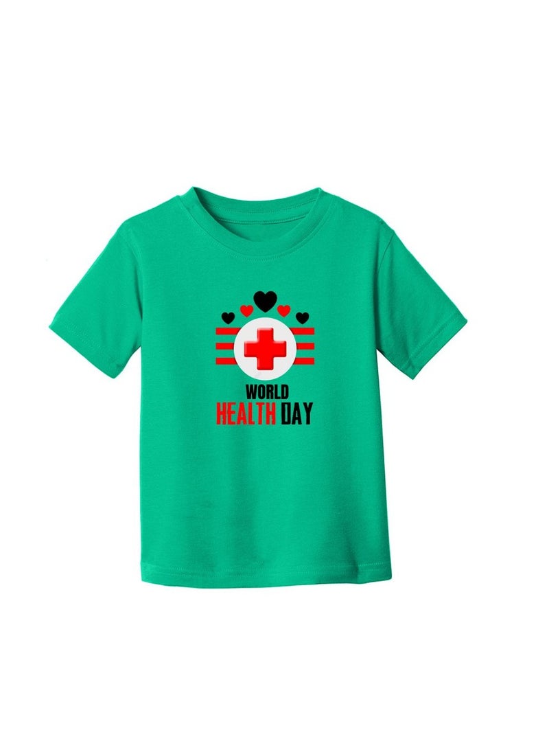 Men's World Health Day T-Shirt-100% Cotton Fabric|Short Sleeve Tshirt|Round Neck Tshirt For Mens|Ideal For World Health Day Celebrations