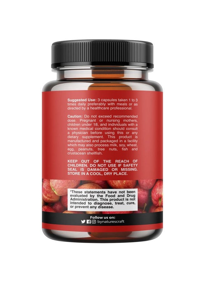 Cleansing Apple Cider Vinegar Capsules - ACV Cleanse and Detox Pills for Gut and Digestive Health with Slimming Cayenne - Extra Strength ACV Capsules for Gut Cleanse and Full Body Detox (30 Servings)