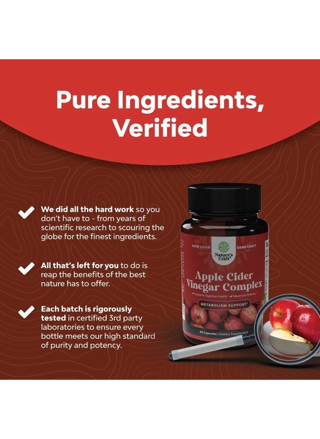 Cleansing Apple Cider Vinegar Capsules - ACV Cleanse and Detox Pills for Gut and Digestive Health with Slimming Cayenne - Extra Strength ACV Capsules for Gut Cleanse and Full Body Detox (30 Servings)