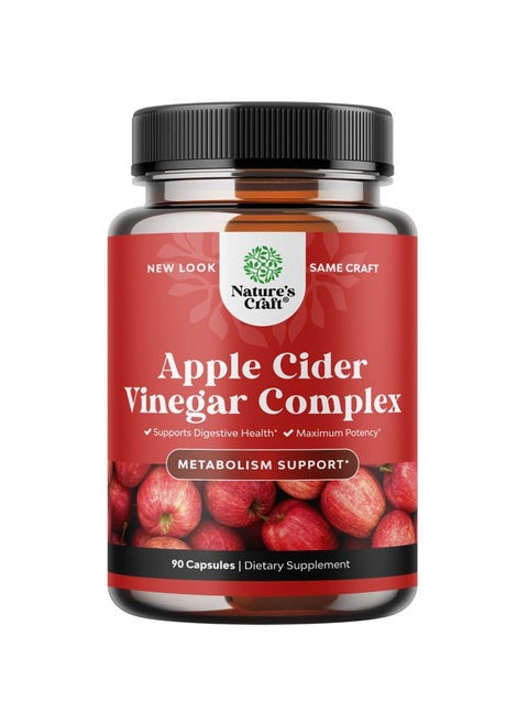 Cleansing Apple Cider Vinegar Capsules - ACV Cleanse and Detox Pills for Gut and Digestive Health with Slimming Cayenne - Extra Strength ACV Capsules for Gut Cleanse and Full Body Detox (30 Servings)