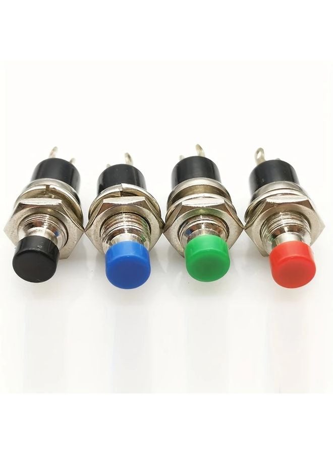 6 مجموعات ألوان 6 قطع مفاتيح ضغط لحظية صغيرة 7 مم 2 دبوس إعادة ضبط تلقائية للاستخدام في الصناعات الكهربائية والسيارات - Image 4