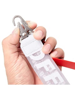 Y&D Lanyard Keychain Unisex Cool Wrist Key Chain Can Hang Wallet Jeans Decoration Badge Fashion Exquisite Personalized Rubber (White)  - Image 4