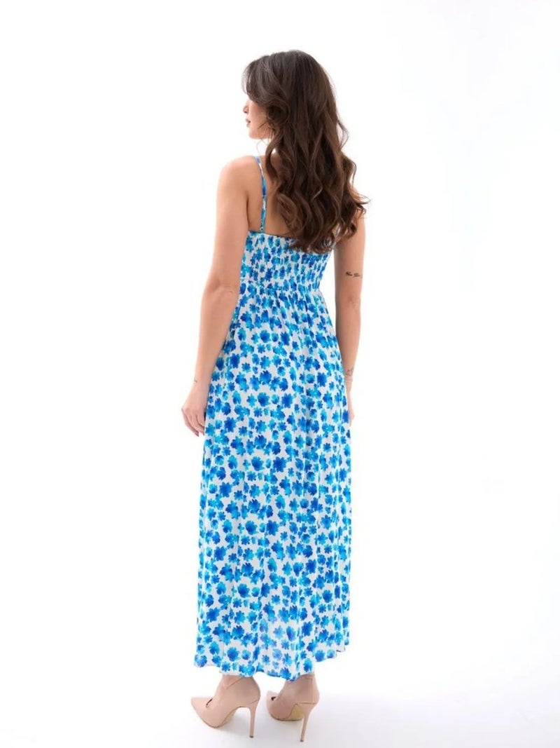 Jane's JANES Patterned Midi Dress with Tie Detail - Image 3