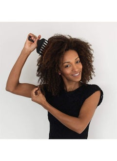 Patelai 2 Pieces Hair Pick Afro Comb Double Fist Pick Large and Small Plastic Afro Pick Comb Detangle Wig Braid Pick Hair Lift Comb Hair Styling Tool for Women Men (3.8 x 7 Inch, 2.6 x 6.4 Inch)  - Image 3