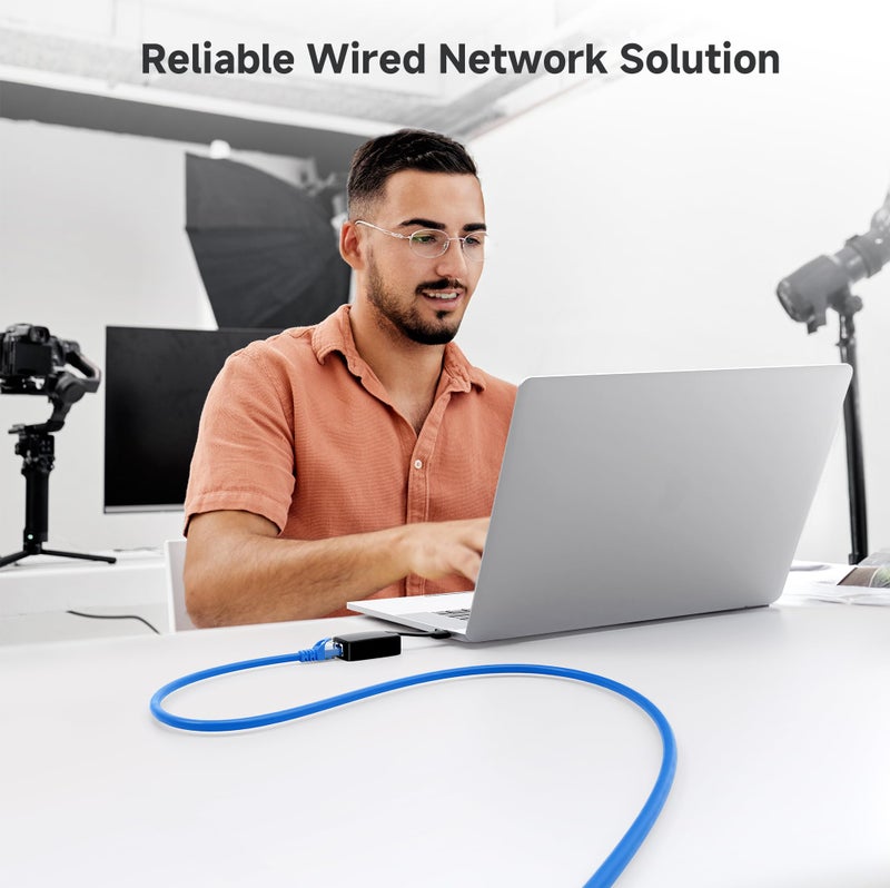 Cable Matters 10Gbps Snagless Long Cat 6 Ethernet Cable - 100ft, Cat 6 Cable, Cat6 Cord, Ethernet Cord, Blue - Image 5