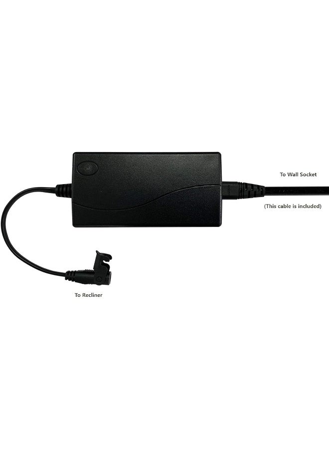Generic Staigo  Electric Sofa Recliner Transformer Charger Or Lift Chair Power Adapter 29V 1.9A For Okin Limoss Pride Golden Lazboy Berkline Med-Lift+ Ac/Dc Power Cable  - Image 1