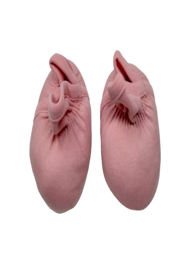 Kaboos Pink Color Baby Booties for Kids(0-6 Month) - Image 1