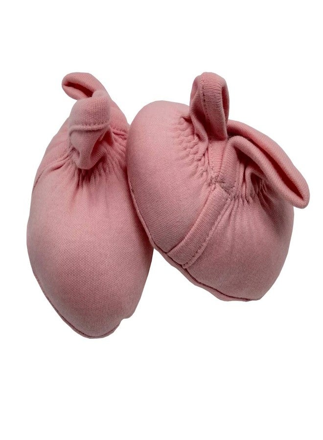Kaboos Pink Color Baby Booties for Kids(0-6 Month) - Image 4