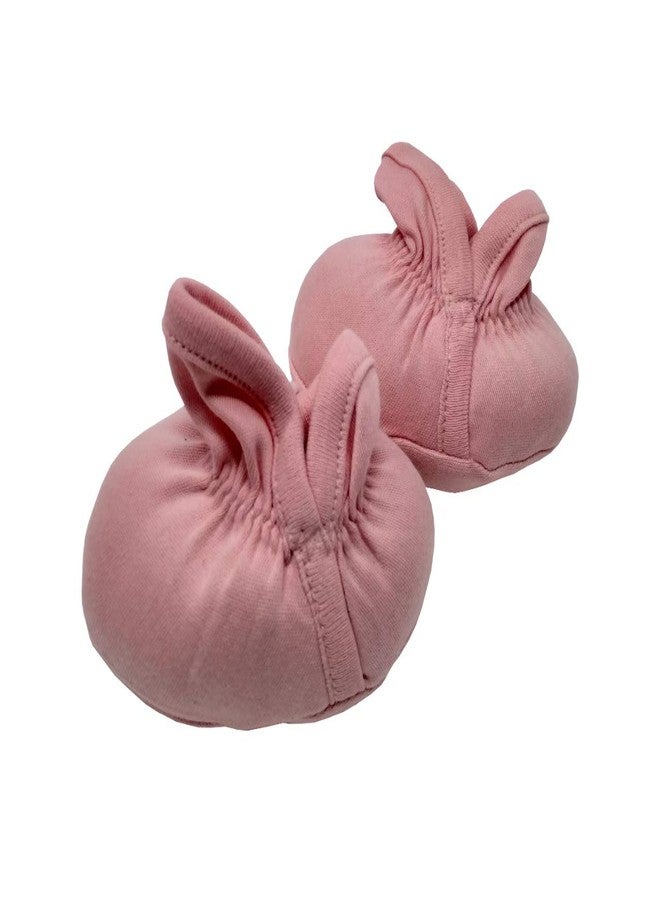 Kaboos Pink Color Baby Booties for Kids(0-6 Month) - Image 2