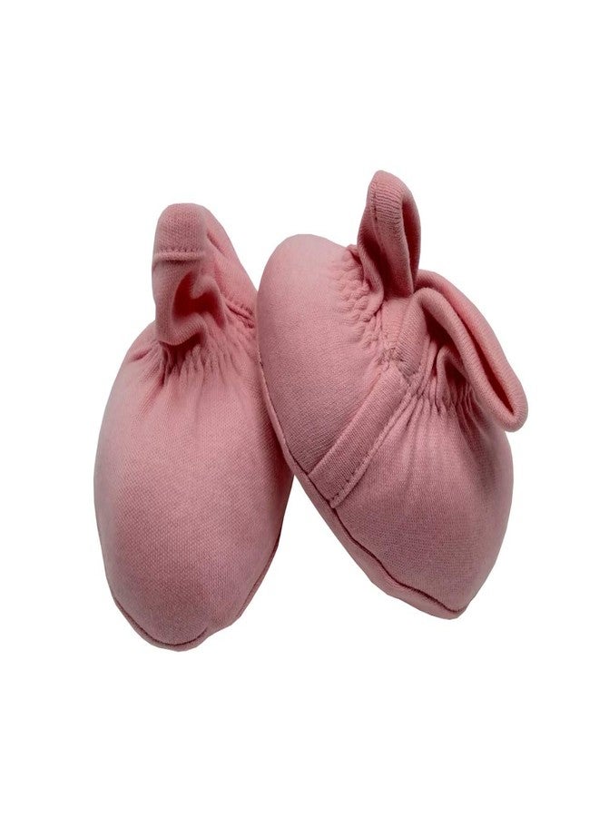 Kaboos Pink Color Baby Booties for Kids(0-6 Month) - Image 5