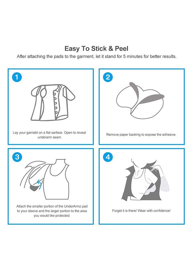 RollsTimi  30Pcs Underarm Sweat Pads, Armpit Sweat Pads for Women and Men, Disposable Underarm Shields Pads for Clothing Sweating Comfortable Unflavored Non Sweat Armpit Protection - Image 3