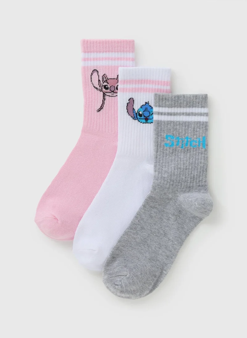 Matalan 3 Pack Stitch Socks