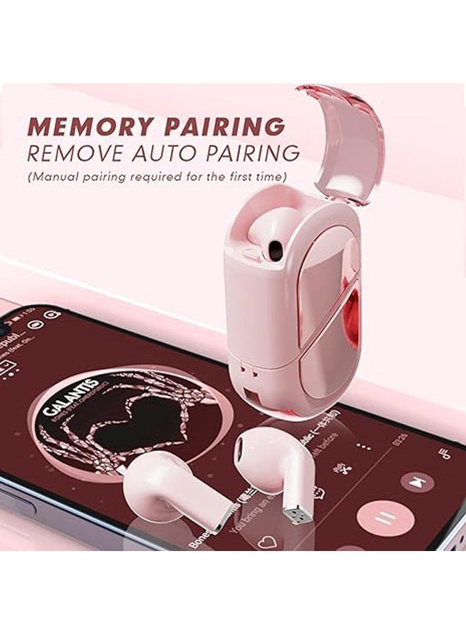 عام سماعات لاسلكية على شكل قلب هي سماعات بلوتوث لاسلكية صغيرة ولطيفة وغير مرئية مثالية للفتيات والفتيان. - Image 3