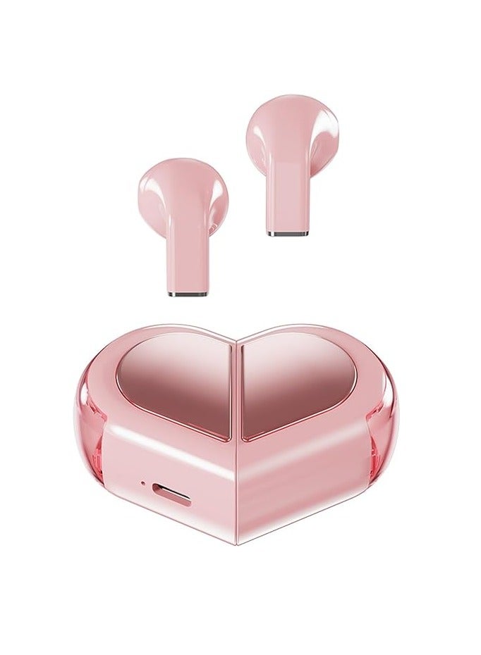 عام سماعات لاسلكية على شكل قلب هي سماعات بلوتوث لاسلكية صغيرة ولطيفة وغير مرئية مثالية للفتيات والفتيان. - Image 1