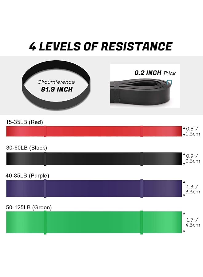 SKY-TOUCH Pull Up Assist Bands Stretch and Mobility Bands for Resistance Training Physical Therapy and Home Workout - Image 3