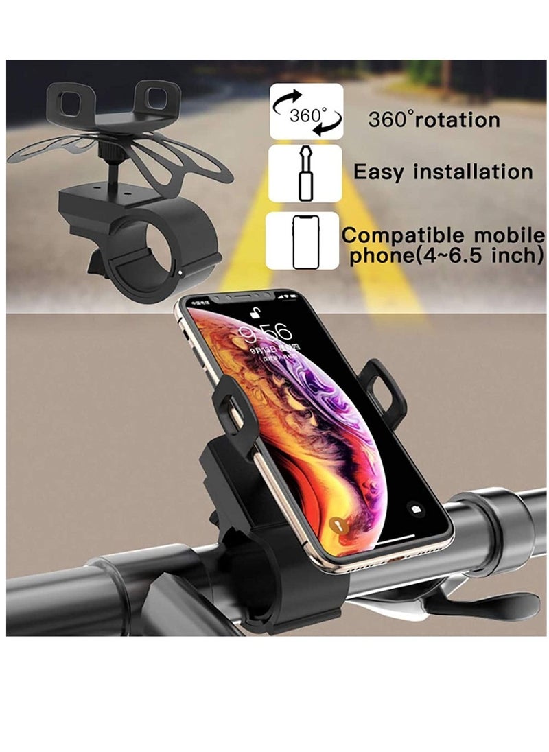 Yesido - C42 Bike Bicycle Motorcycle Mobile Phone Holder Mount Universal 360 Degree Adjustable Rotation Compatible with iPhone 12 mini/12/12 pro, Samsung Galaxy S21/20 - Image 1