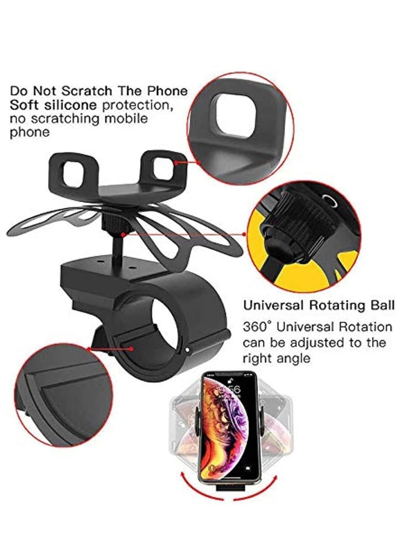 Yesido - C42 Bike Bicycle Motorcycle Mobile Phone Holder Mount Universal 360 Degree Adjustable Rotation Compatible with iPhone 12 mini/12/12 pro, Samsung Galaxy S21/20 - Image 1