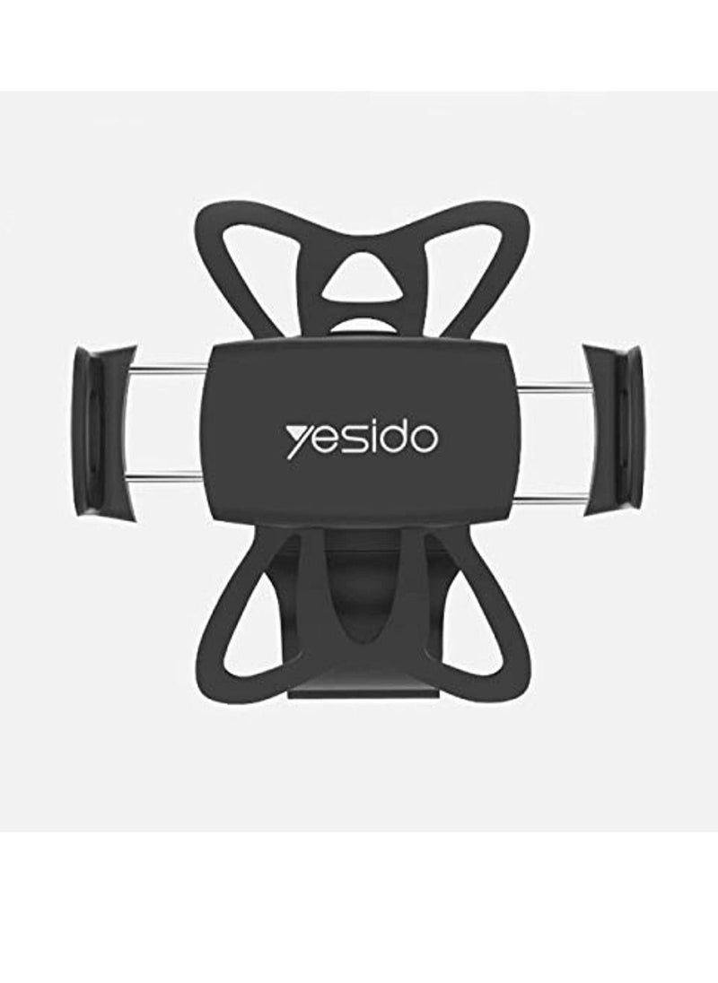 Yesido - C42 Bike Bicycle Motorcycle Mobile Phone Holder Mount Universal 360 Degree Adjustable Rotation Compatible with iPhone 12 mini/12/12 pro, Samsung Galaxy S21/20 - Image 1