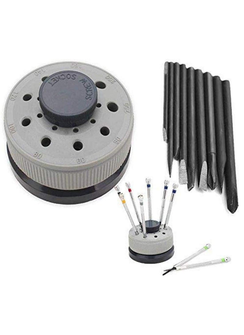 DIY Crafts DIY Crafts 1 Set, Watch Repair Screwdriver Set, Micro Precision Screwdriver Set 0.5mm - 2.5mm with Stand Replacement Tips Jewelry Watch Repai (1 Set, Watch Repair Screwdriver Set)  - Image 1