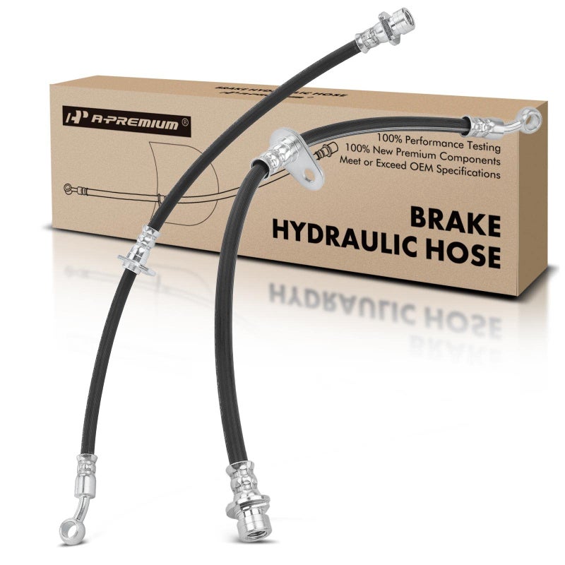 A-Premium APremium Front Driver and Passenger Brake Hydraulic Hose Compatible with Honda and Acura Models CRV 20122016 RDX 20072012 Replace 1465STKA00Pack of 2 - Image 2