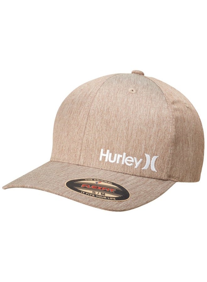 Hurley Men's Baseball Cap - Corp Stretch Fitted Hat, Size Small-Medium, Brown - Image 1
