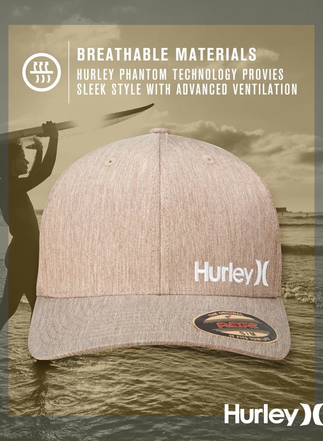 Hurley Men's Baseball Cap - Corp Stretch Fitted Hat, Size Small-Medium, Brown - Image 4