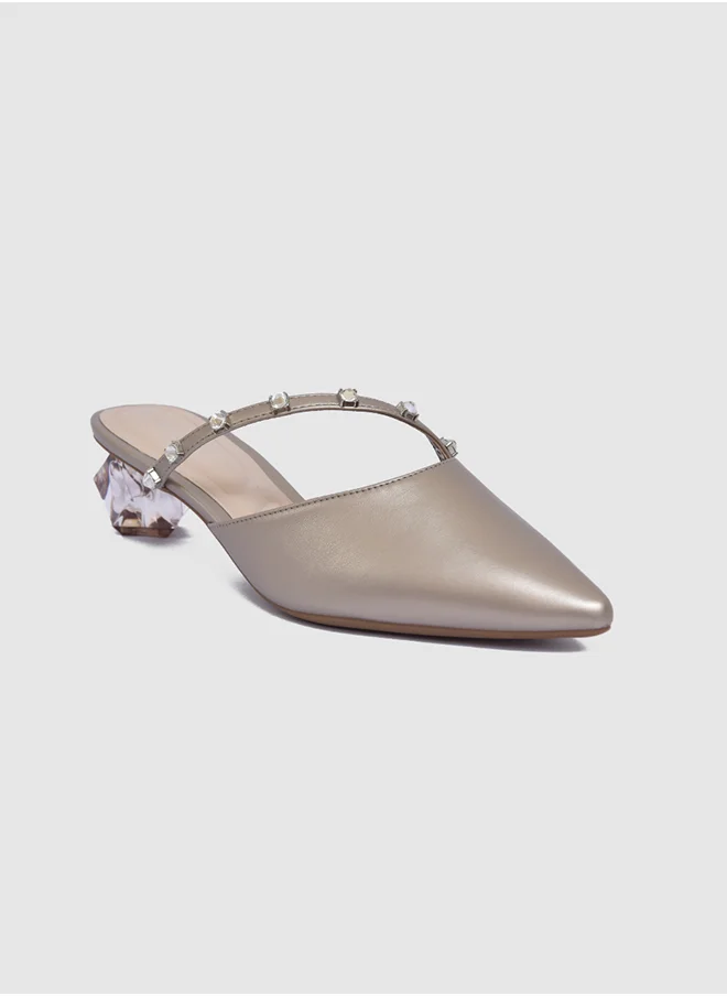 Vincci Pointed Toe Low Heel pumps