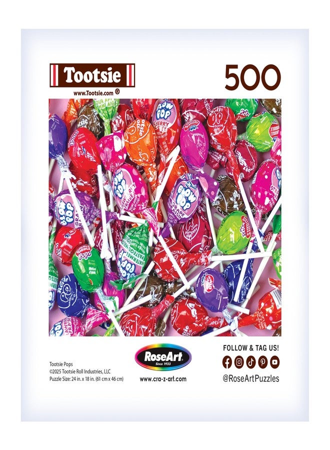 Rose Art RoseArt - Snack Assortment- Blow Pop & Tootsie Roll Lollipop - 500 Piece Jigsaw Puzzle, Candy-Themed Puzzle for Adults - Image 2