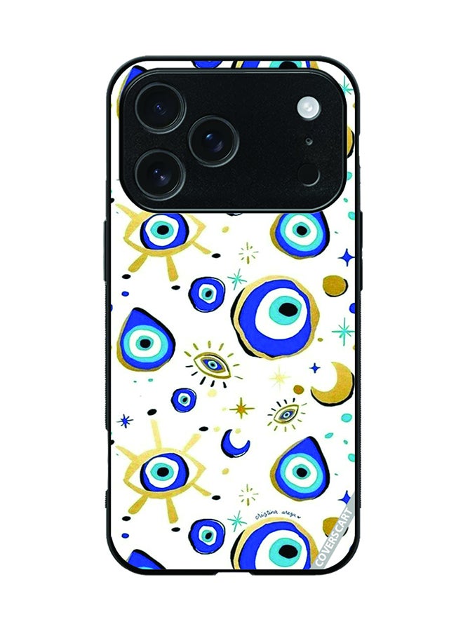 COVERSCART Protective Case Cover For Apple iPhone 17 Pro Evil Eye Design Multicolour