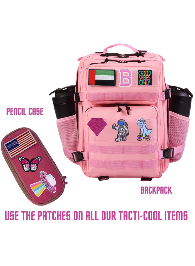 بروجكت نوماد لصاقة فيلكرو هوك Project Nomad، مجموعة تكتيكية أطفال KIDS، حمالة ديناصور للحقيبة/السترة، إكسسوارات تقنية للأطفال والكبار، لحقيبة المدرسة، لحافظة الأقلام، لحقيبة الجيم، هدية للرجال/النساء مقاس 6×5 - Image 5