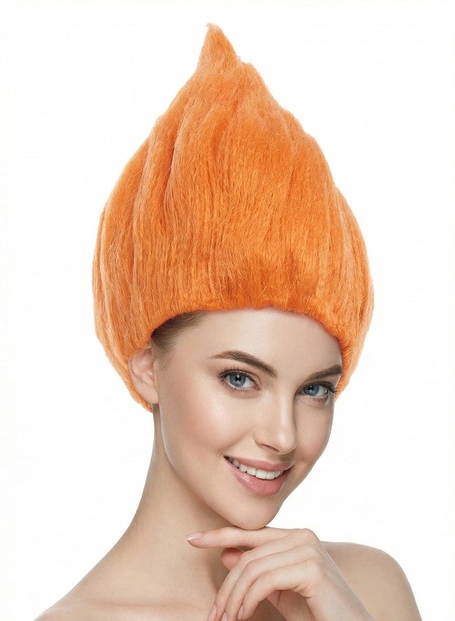 Cosplay.fm Pure Troll Wig for Men Cosplay Party (Orange) - Image 1