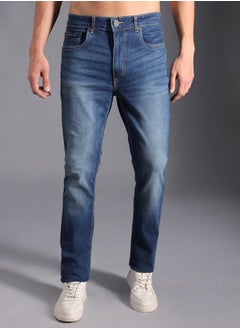 HIGH STAR Men’s Straight Tapered Indigo Jeans – Modern and Easy  - Image 1