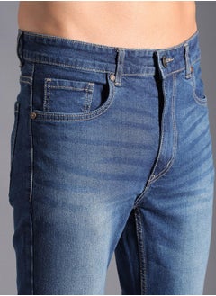 HIGH STAR Men’s Straight Tapered Indigo Jeans – Modern and Easy  - Image 3