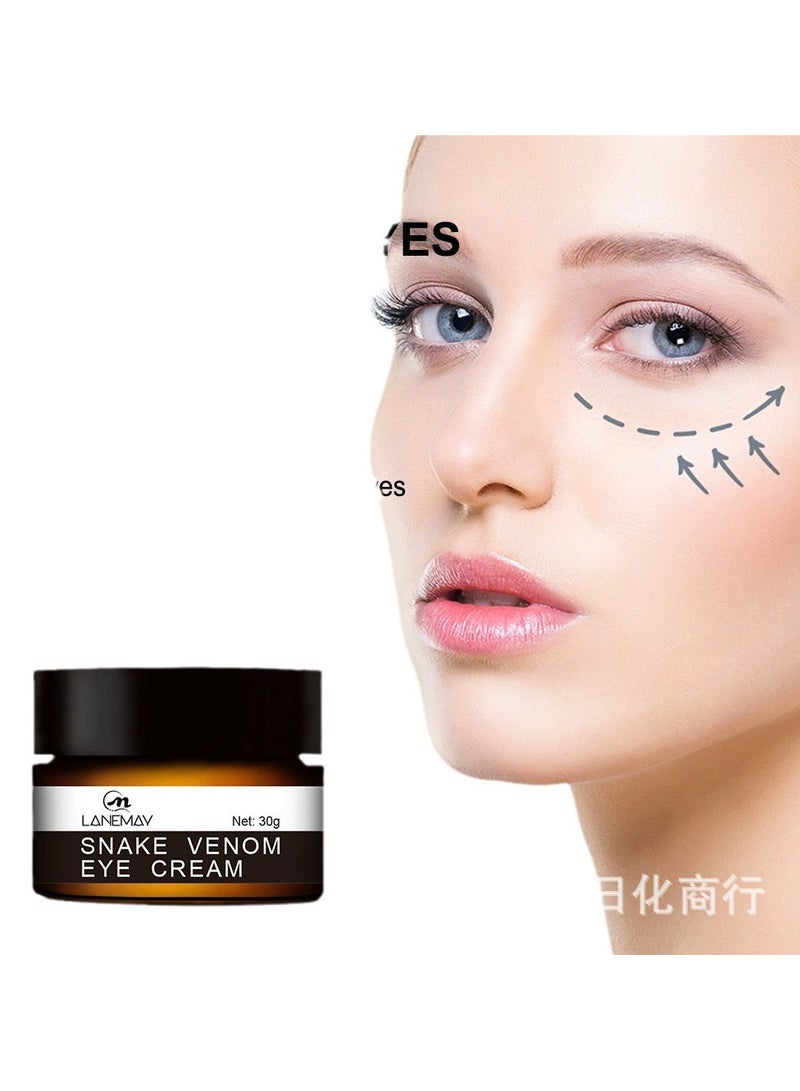 LANEMAY Snake Peptide Eye Cream Anti Wrinkle Dark Circle Eye Bag Remover Moisturizing Firming Eye Serum for Men and Women - Image 3
