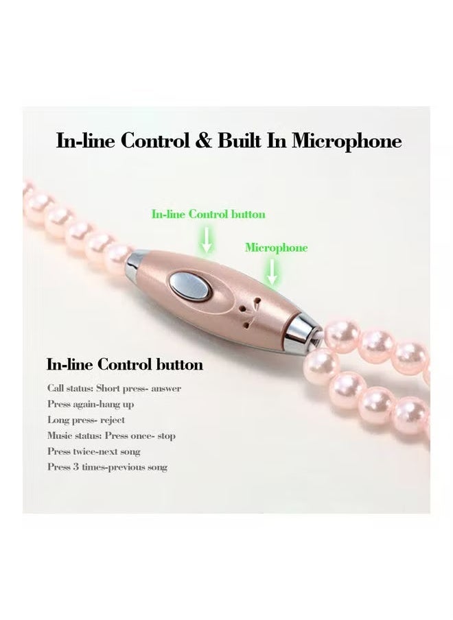 أس أه بي لؤلؤة عقد سماعة ستيريو مع ميكروفون صوتي 3.5mm  - Image 2