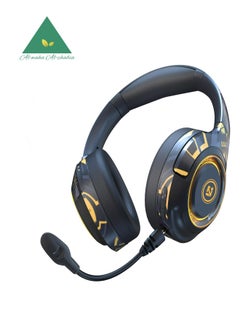 AL-WAHA AL-ZHABIA Over-Ear Wireless Gaming Headset with Noise-Cancelling Mic | Bluetooth 5.2 | 40-Hour Playtime | Compatible with PS5, PS4, PC, Switch, Mac & Android  - Image 1