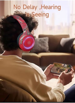 AL-WAHA AL-ZHABIA Over-Ear Wireless Gaming Headset with Noise-Cancelling Mic | Bluetooth 5.2 | 40-Hour Playtime | Compatible with PS5, PS4, PC, Switch, Mac & Android  - Image 5