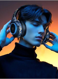AL-WAHA AL-ZHABIA Over-Ear Wireless Gaming Headset with Noise-Cancelling Mic | Bluetooth 5.2 | 40-Hour Playtime | Compatible with PS5, PS4, PC, Switch, Mac & Android  - Image 3