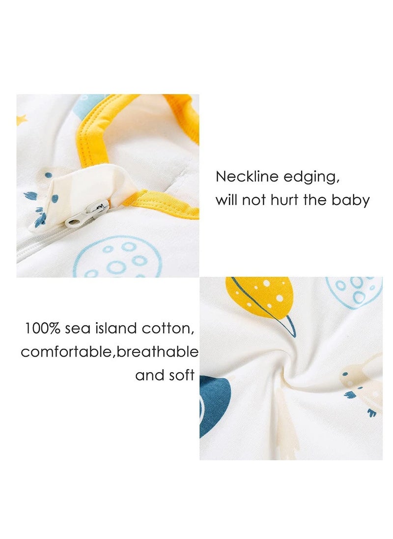 Generic Baby Swaddle Wearable Blanket 3-Way Adjustable Transtion Sleep Sack 100% Cotton Swaddle Wrap with Beanie Cap Infant Cotton Swaddle for Newborn Infant Boy Girl 0-6 Months  - Image 5