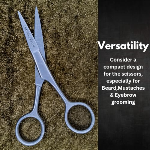 DANIAL 4.5" Stainless Steel Hair Cutting Scissors - Crafted for Precision Grooming: Professional Men's Barber Tool for Moustache, Beard, and Eyebrows - Rust-Free, Finest Trimming Experience - Image 5
