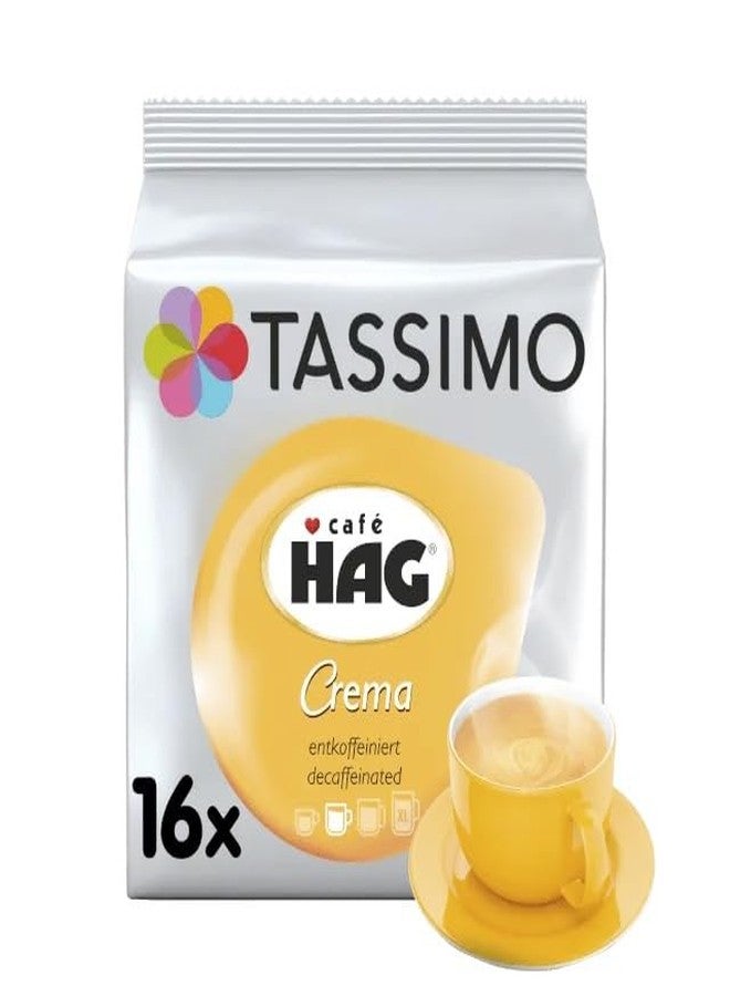 Tassimo Café HAG Crema Decaffeinated, Caffeine Free Coffee, Roasted, 16 T-Discs - Image 2