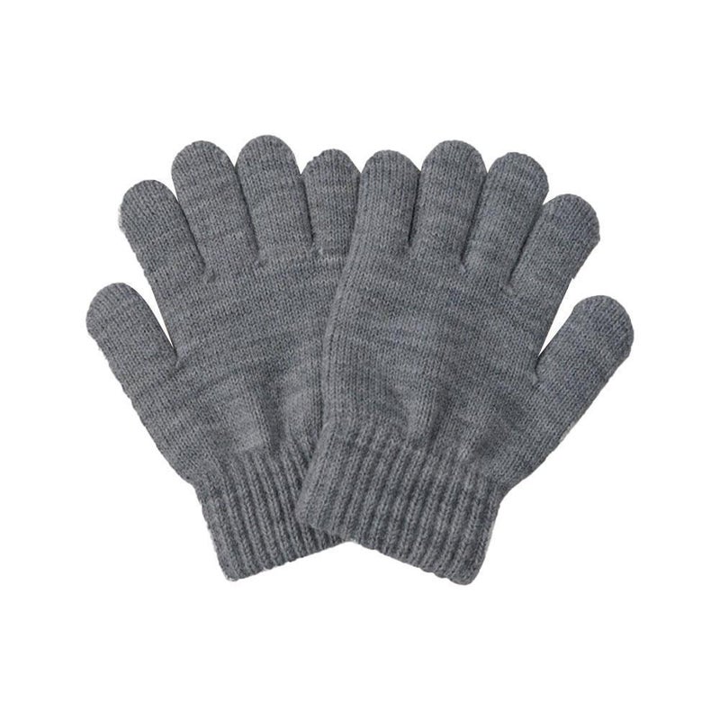Boys' kindergarten baby gloves, autumn and winter children's full-finger warm gloves, girls' cute five-finger gloves - Image 1